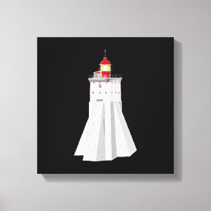 Kopu Lighthouse Canvas Afdruk