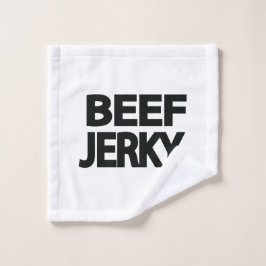 Kopvlees Jerky-typografie Washandje