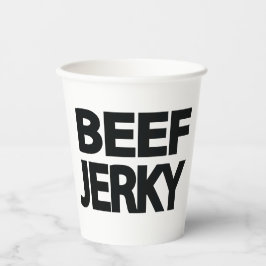 Kopvleesdrogen Typografie Papieren Bekers