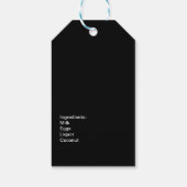 Koquito Recipe Drink Coconut Egg Nog Palm Tree Cadeaulabel (Achterkant)