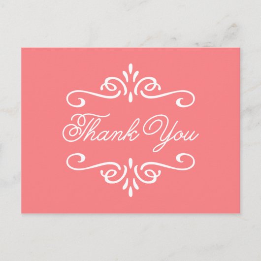  koraal | Afstuderen dank u Briefkaart (Voorkant)