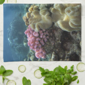 Koraal, Agincourt Reef, Great Barrier Reef Theedoek (Gevouwen)