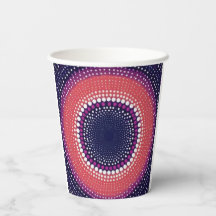 Koraal, Aubergine, Magenta, Blauwe Kaleidoscoop St