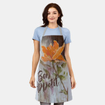 Koraal Blooms All-Over Print Schort