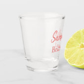 koraal bruidsmeisje shot glas (Links)