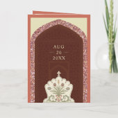 Koraal Bruin Roos Goud Alles In Een Indiase Huweli (Achterkant)