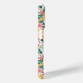 Koraal Ditsy Bloemen Monogram Case-Mate iPhone Case (Achterkant / Rechts)