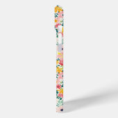 Koraal Ditsy Bloemen Monogram Case-Mate iPhone Case (Achterkant / Links)