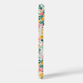 Koraal Ditsy Bloemen Monogram Case-Mate iPhone Case (Achterkant / Rechts)