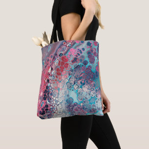 Koraal en asqua Acrylkleurig Abstract Draagtas