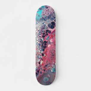 Koraal en asqua Acrylkleurig Abstract Skateboard