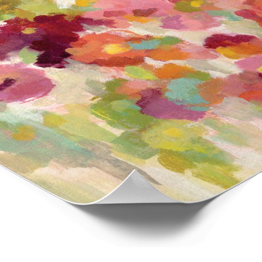 Koraal en Emerald Garden Poster (Hoek)