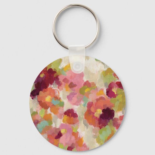 Koraal en Emerald Garden Sleutelhanger (Voorkant)