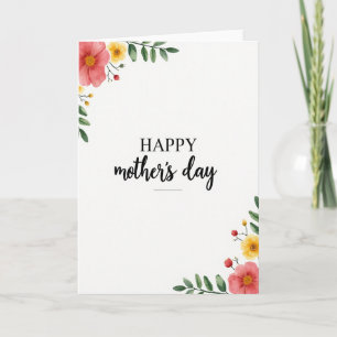 Koraal en Geel Happy Dag Kaart