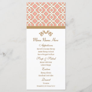 Koraal en Goud Marokkaans Menu