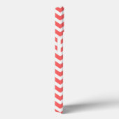Koraal en Mint Chevron Custom Monogram Case-Mate iPhone Case (Achterkant / Rechts)