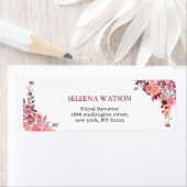 Koraal- en perkamentverbinding-adres Waterverf Etiket (Insitu)