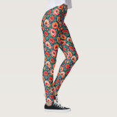 Koraal en roze Chinoiserie Leggings (Rechts)