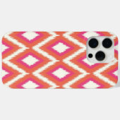 Koraal en roze tribal Ikat Case-Mate iPhone Case (Achterkant (horizontaal))