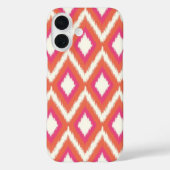 Koraal en roze tribal Ikat Case-Mate iPhone Case (Achterkant)