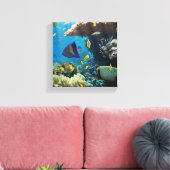 Koraal en vis in het Rode Zee, Egypte Canvas Afdruk (Insitu (Woonkamer))