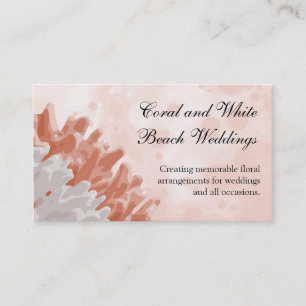Koraal en wit rif visitekaartje