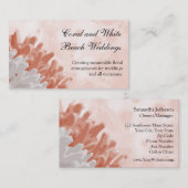 Koraal en wit rif visitekaartje (Voorkant / Achterkant)