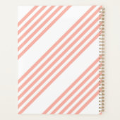 Koraal en wit, vijf strips planner (Achterkant)