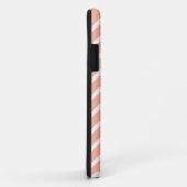 Koraal en wit Zig Zag Pattern. Case-Mate iPhone Case (Achterkant/rechts)