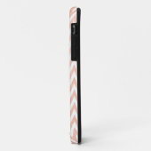 Koraal en witte Chevron Case-Mate iPhone Case (Achterkant/links)