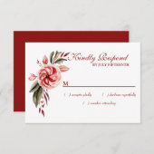 Koraal en witvis RSVP kaartje (Voorkant / Achterkant)