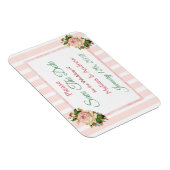 Koraal Floral Save the Date Wedding Magnet Magneet (Rechterzijde)