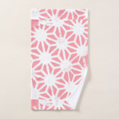 Koraal geometrisch patroon bad handdoek (Handdoek)
