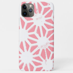 Koraal geometrisch patroon iPhone 11 pro max hoesje
