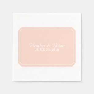 Koraal gewoon elegant papier servet