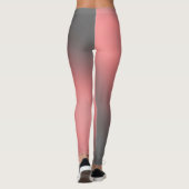 Koraal grijs maanlicht ombre effect leggings (Achterkant)