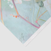 Koraal Groene Dragonfly  Bloemen Decoupage Tissuepapier (Detail)