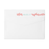 Koraal Hart Aqua Beach Bruiloft (Achterkant)