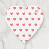 Koraal hart dank u Baby shower voor meisjes Bedankjes Labels (Achterkant)