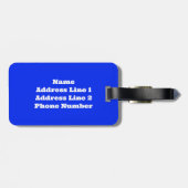 Koraal in een Saltwater Aquarium Bagagelabel (Achterkant horizontaal)