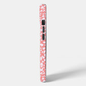 Koraal Leopard Print Patroon Case-Mate iPhone Case (Achterkant / Links)
