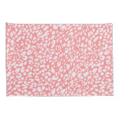 Koraal Leopard Print Patroon Kussensloop (Achterkant-Rechts)