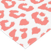 Koraal Luipaardprint Korte Tafelloper (Hoek)