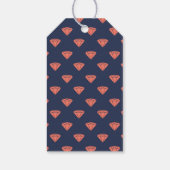 Koraal, marineslag en zilver cadeaulabel (Achterkant)