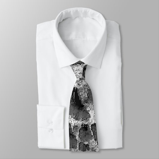 Koraal met zwarte en witte kleur ronde kussen stropdas (Gebonden)