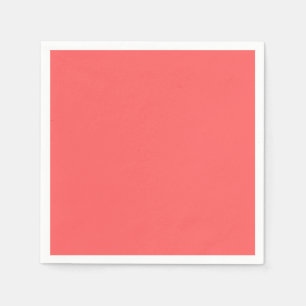 Koraal, middelkoraal (orang-roze) servet