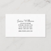 Koraal modern poka Visitekaartje (Achterkant)