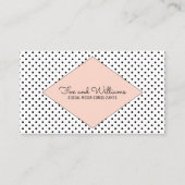 Koraal modern poka Visitekaartje (Voorkant)