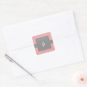 Koraal monogrammed Envelope Seal Stickers (Envelop)