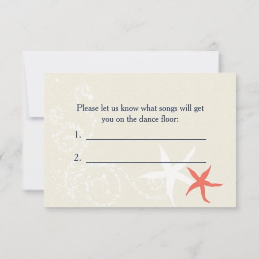 Koraal Navy Wit Scheepvaart Trouwreactie RSVP Kaartje (Achterkant)